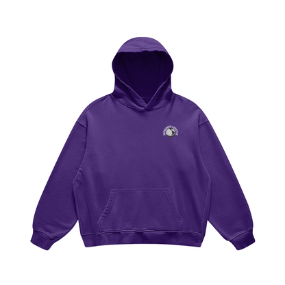 COMMUNITY AROUND THE GLOBE HOODIE PURPLE HAZE (OVERSIZED)