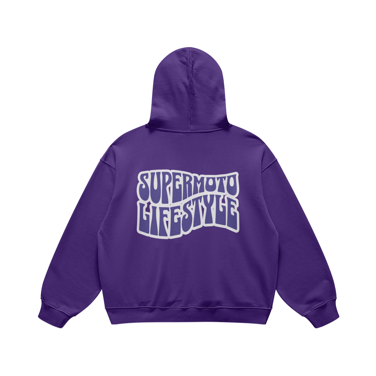 SUPERMOTO LIFE STYLE HOODIE PURPLE HAZE (OVERSIZED)