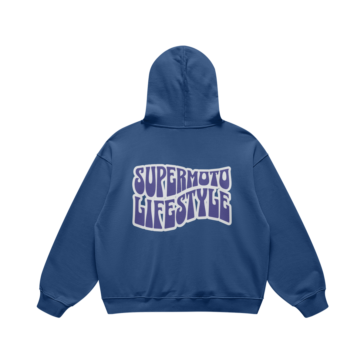 SUPERMOTO LIFE STYLE HOODIE KASHMIR BLUE (OVERSIZED)