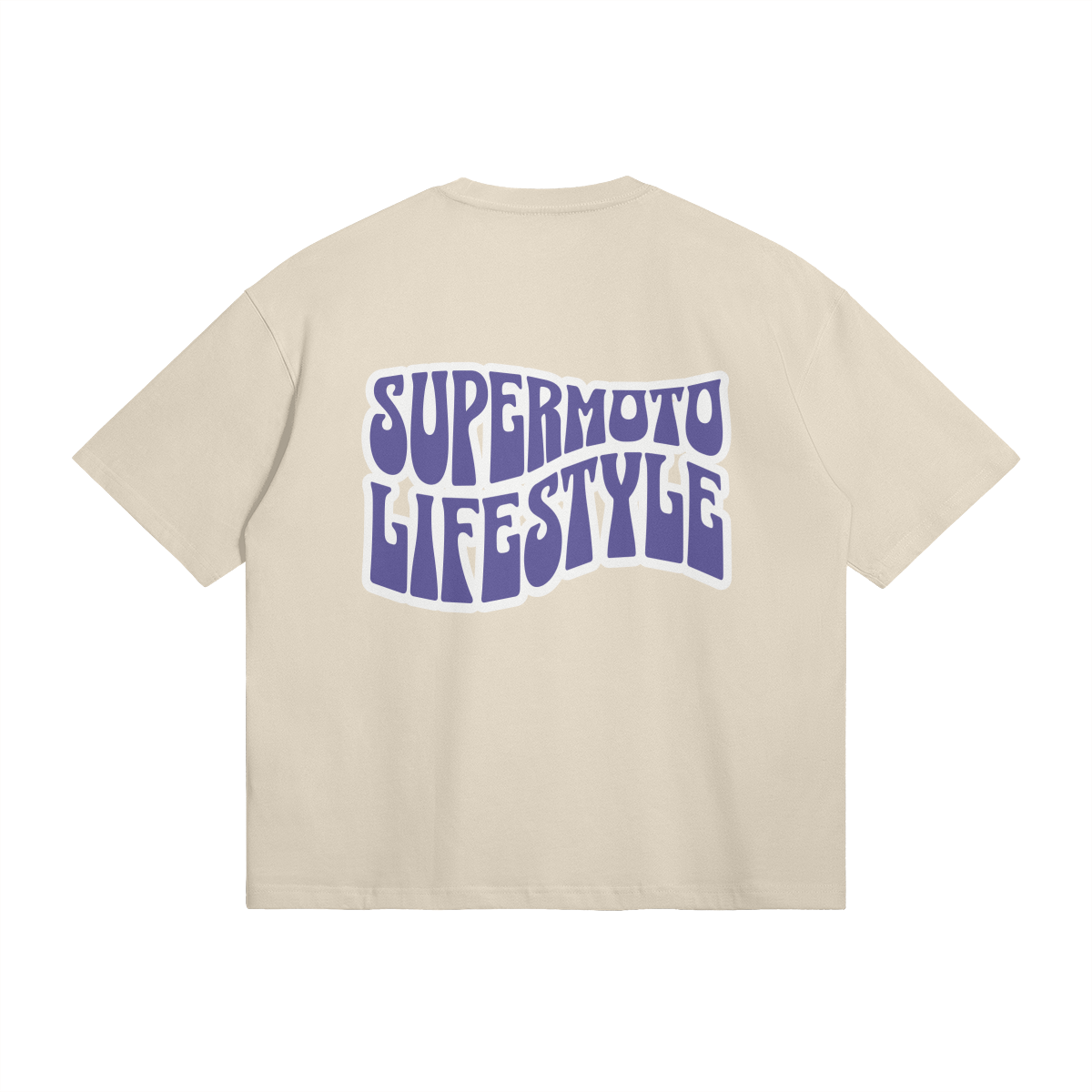 SUPERMOTO LIFE STYLE T SHIRT APRICOT (OVERSIZED)