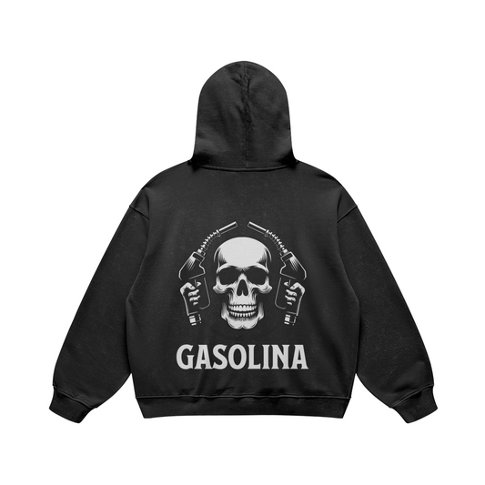 GASOLINA ORIGINAL HOODIE FADED BLACK (OVERSIZED)