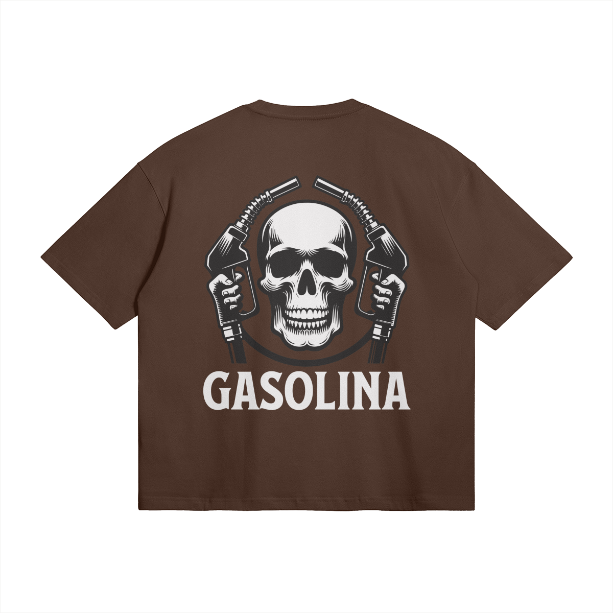 GASOLINA ORIGINAL T SHIRT DARK BROWN (OVERSIZED)