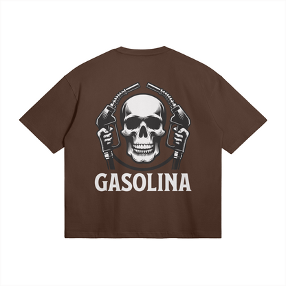 GASOLINA ORIGINAL T SHIRT DARK BROWN (OVERSIZED)